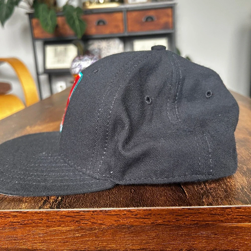 Vintage New Era Bowie Baysox Snapback Hat Black MiLB Baseball Made in USA Cap